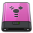 Pink Firewire B Icon 48x48 png